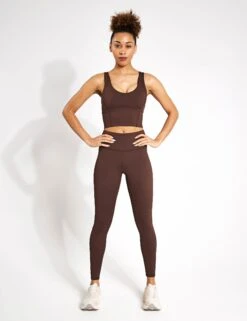 Ava Long Sports Bra - Oak -Elevate Fitwear Sales Store Lilybod Ava Long Sports Bra LC69 C21 OK Oak 0012