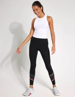 Harmony Tank Top - White Rib -Elevate Fitwear Sales Store Lilybod HARMONY TANKLT44 W White Rib 0001