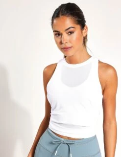 Kendall-XR Tank Top - Signature White -Elevate Fitwear Sales Store Lilybod KENDELL TANK TOP XR LT60 W Signature White 0003