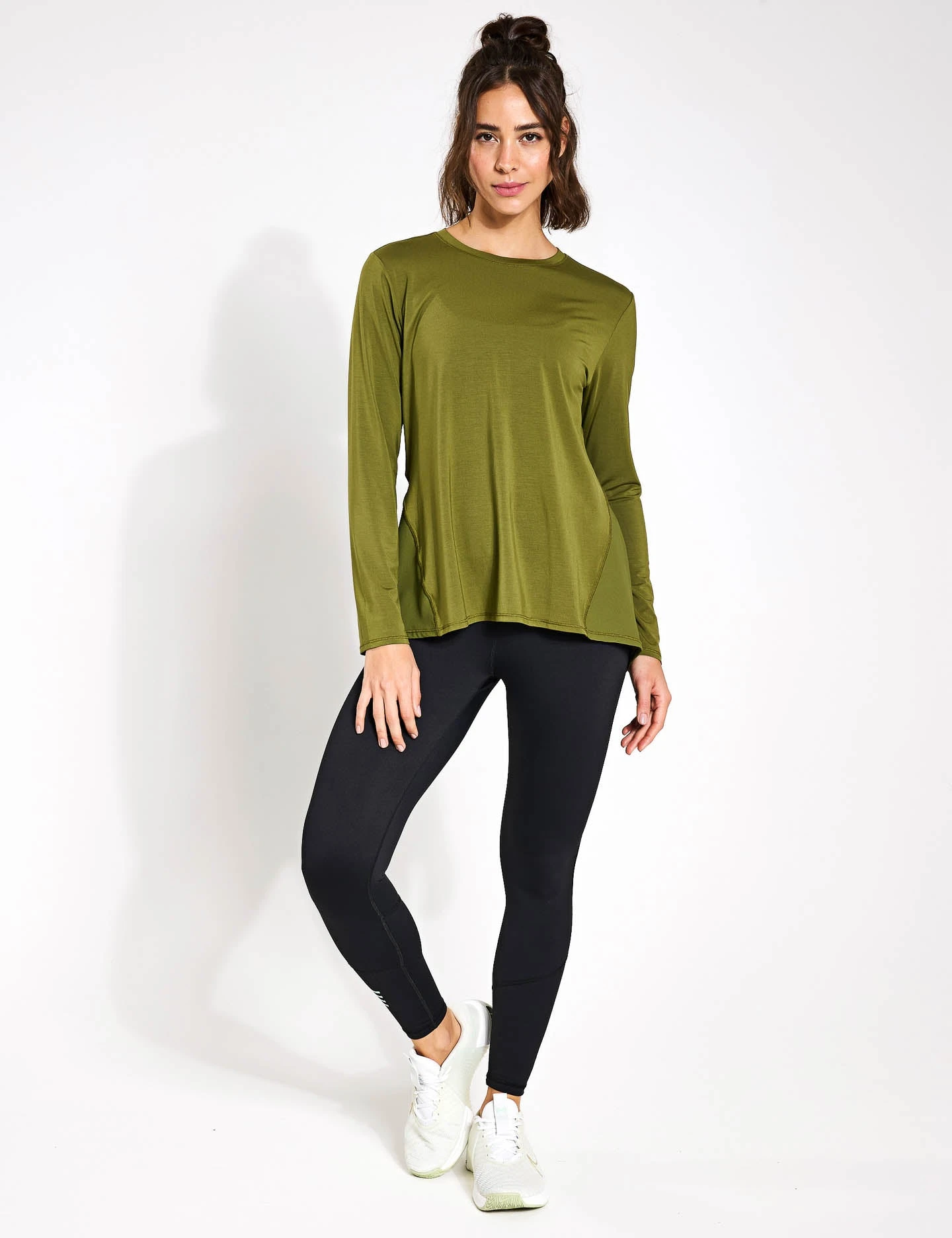 Kendall Long Sleeve Top - Army Green 4 Kendall Long Sleeve Top - Army Green - Image 4