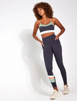 Limitless Sports Bra - Charcoal -Elevate Fitwear Sales Store Lilybod Limitless Sports Bra LC103 CH Charcoal 0002