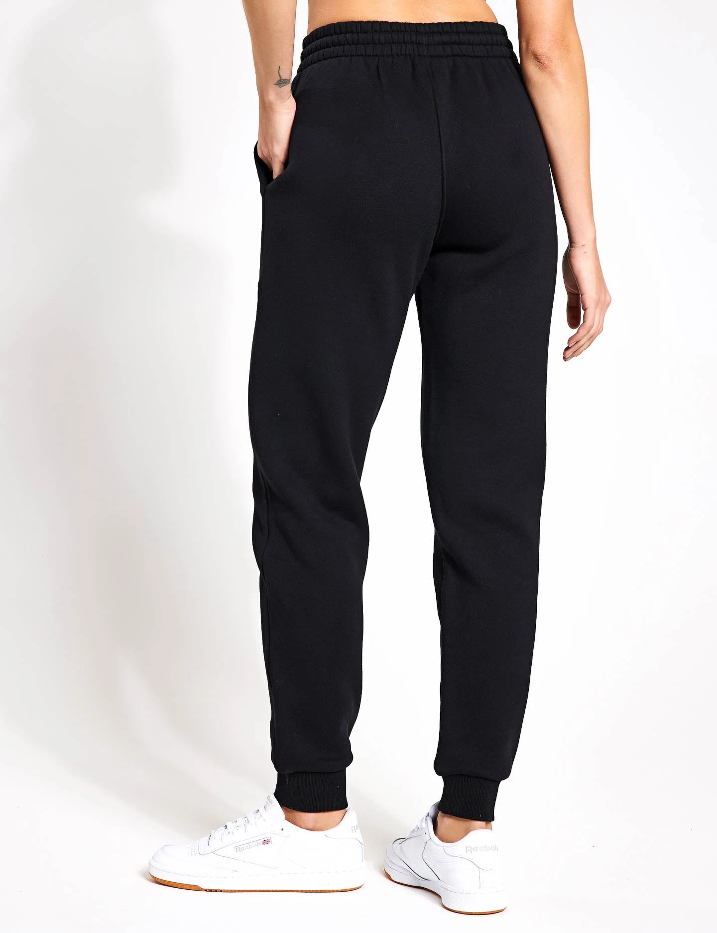 Millie Slim Fleece Track Pant - Black 2 Millie Slim Fleece Track Pant - Black - Image 2