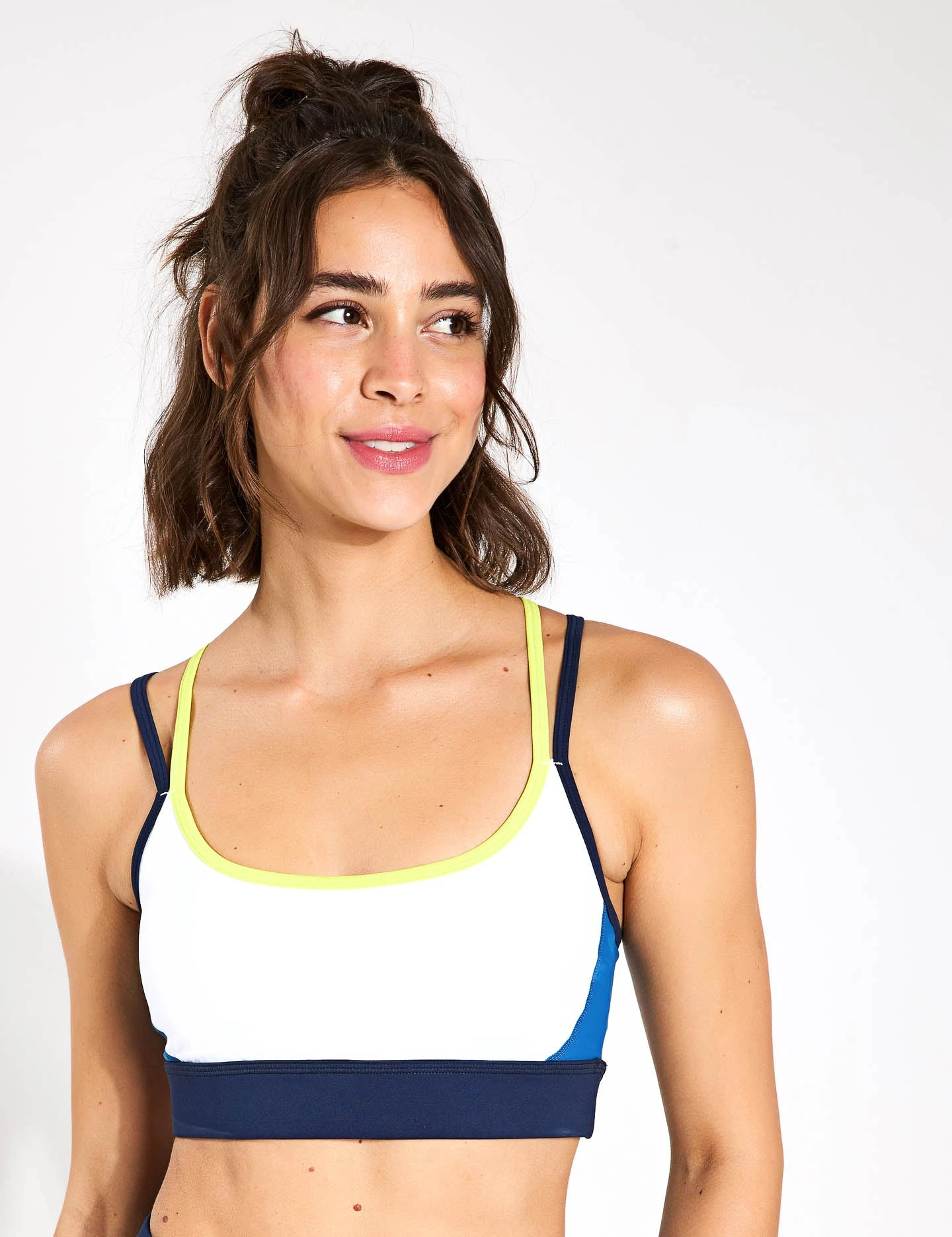 River Sports Bra - Navy Blue/Lime/Army 1 River Sports Bra - Navy Blue/Lime/Army