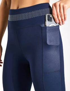 Sasha Full Length Legging - Navy Blue/White 6 Sasha Full Length Legging - Navy Blue/White -Elevate Fitwear Sales Store Lilybod Sasha Full Length Legging LL150 NW Navy Blue White 0004