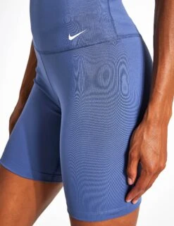 Nike Dri-FIT One 7" Biker Shorts - Diffused Blue/White -Elevate Fitwear Sales Store NIKE Dri Fit One 7 Inch Biker Shorts dv9022 Diffused Blue 0004