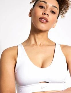 Nike Indy Plunge Cutout Sports Bra - White/Photon Dust -Elevate Fitwear Sales Store Nike indy plunge cutout sports bra white photon dv9837 100 DV9837 100 S 0022