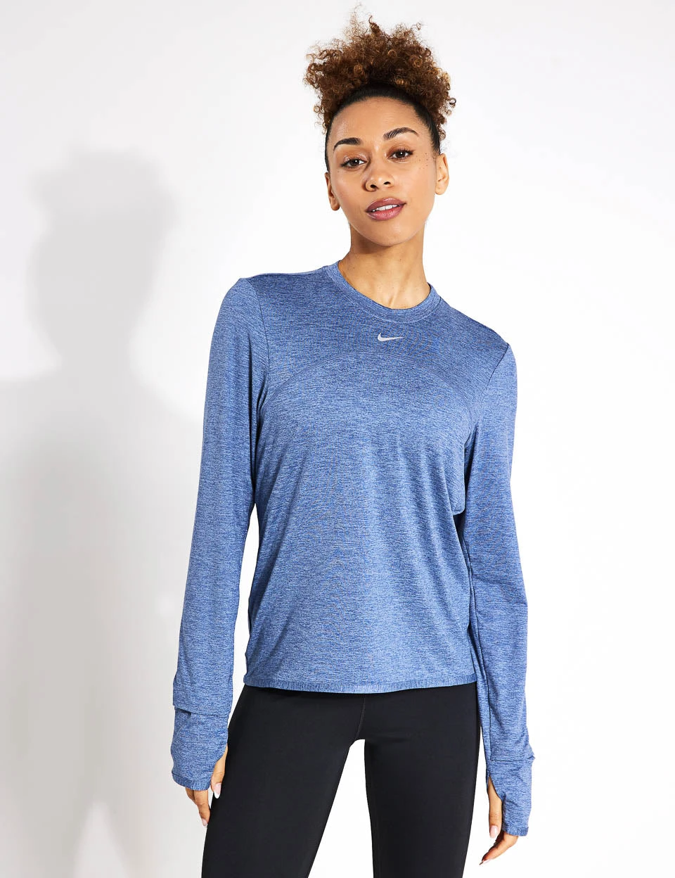 Nike Dri-FIT Swift Element UV Crew Neck Top - Ashen Slate/Reflective Silver 1 Nike Dri-FIT Swift Element UV Crew Neck Top - Ashen Slate/Reflective Silver