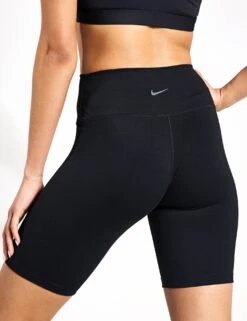 Nike One High Waisted 8" Biker Shorts - Black -Elevate Fitwear Sales Store Nike one high waisted 8in biker shorts black fn3206 010 FN3206 010 S 0003