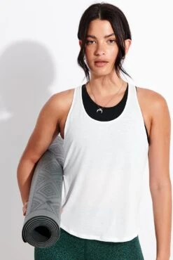 Early Riser Tank - White