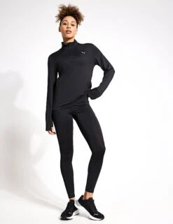 Puma Run Cloudspun Quarter Zip Pullover - Black -Elevate Fitwear Sales Store PUMA run cloudspun quarter zip pullover black 52496301 PUMA Black S 0016