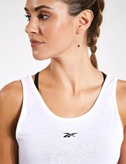Reebok ID Train Supremium Tank Top - White -Elevate Fitwear Sales Store Reebok ID TRAIN SUPREMIUM TANK 100076277 WHITE 0021