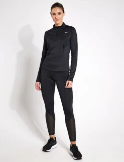 Reebok Running 1/4 Zip - Night Black -Elevate Fitwear Sales Store Reebok RUNNING 1 4 ZIP 100075413 NGHBLK 0013
