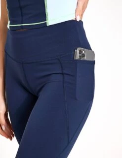 Sweaty Betty Power Cropped Gym Leggings - Navy Blue -Elevate Fitwear Sales Store Sweaty Betty Power Cropped Gym Leggings Navy Blue SB4564PNA S 0004