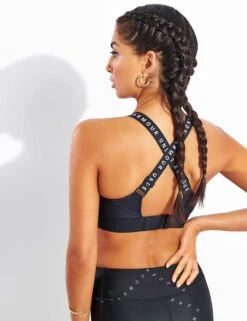 Under Armour Infinity High Sports Bra - Black -Elevate Fitwear Sales Store Under Armour UA Infinity High Bra 1351994 001 Black Black White 0028