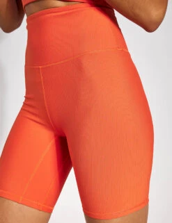 Varley Let's Move Rib Short 7 - Orange Rust -Elevate Fitwear Sales Store VARLEY LET S MOVE RIB SHORT 7 VAR01354 Orange Rust 0008