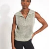 Varley Bains Half Zip Tank - Seagrass
