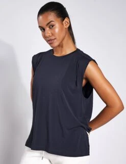 Varley Calgary Boxy Tank - Black