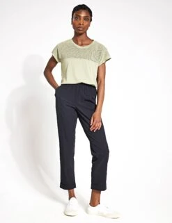 Varley Everly Turn-Up Taper Pant 27.5'' - Black -Elevate Fitwear Sales Store Varley Everly turnup taper pant 27 5 VAR02004 BLA Black 0006