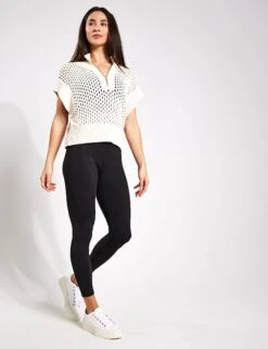 Varley Gaines Half-Zip Knit - Whitecap Grey -Elevate Fitwear Sales Store Varley Gaines Half Zip Knit VAR01798 GREY 0014