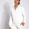 Varley Hawley Half Zip Sweat - Ivory Marl