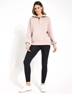 Varley Hawley Half Zip Sweat - Taupe Marl 7 Varley Hawley Half Zip Sweat - Taupe Marl -Elevate Fitwear Sales Store Varley Hawley Half Zip Sweat Taupe Marl VAR01461 TAUPMS 0019