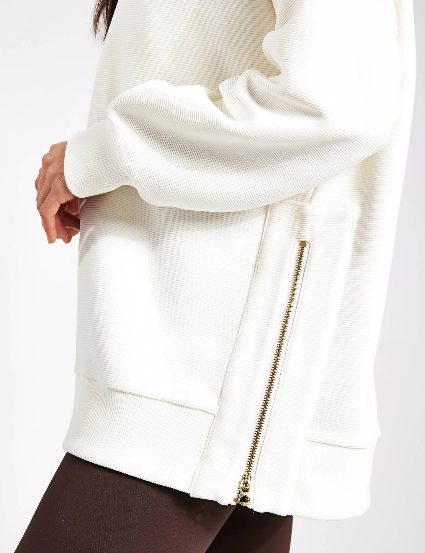 Varley Mae Boyfriend Sweat - Egret 2 Varley Mae Boyfriend Sweat - Egret - Image 2