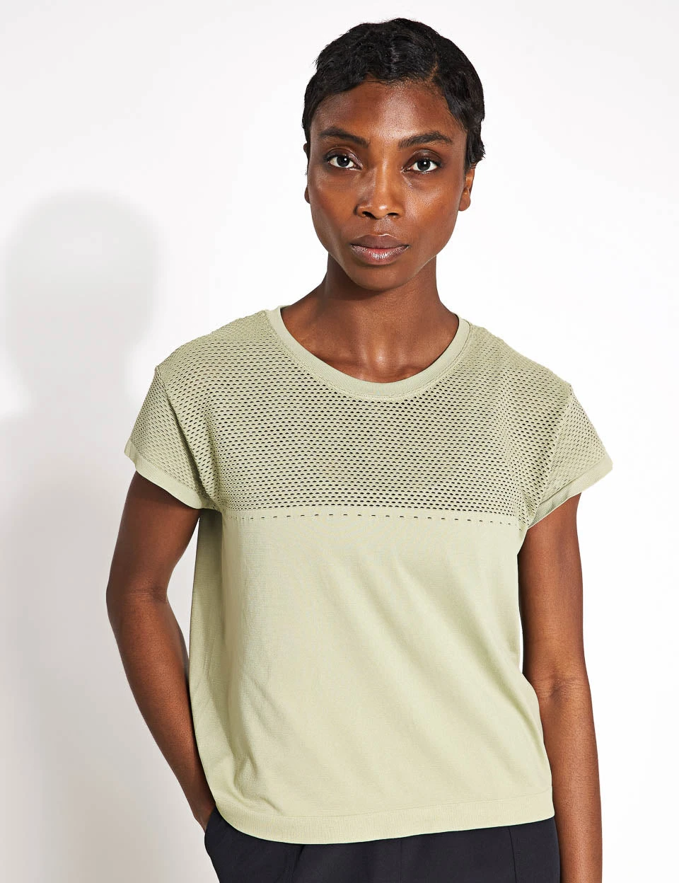 Varley Calloway Boxy Tee - Tea 1 Varley Calloway Boxy Tee - Tea