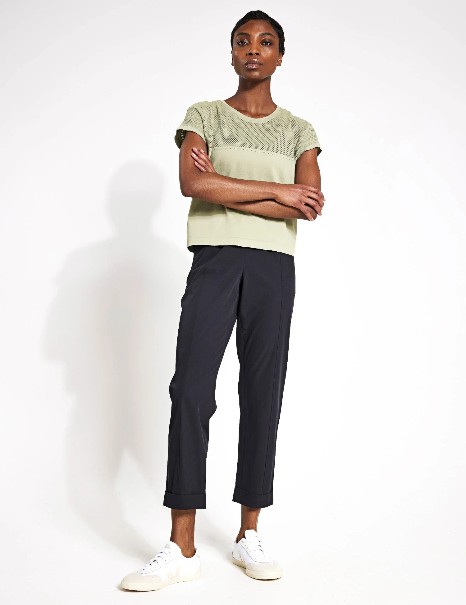 Varley Calloway Boxy Tee - Tea 4 Varley Calloway Boxy Tee - Tea - Image 4