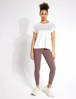 Varley Calloway Boxy Tee - Snow White -Elevate Fitwear Sales Store Varley calloway boxy tee VAR01779 WHI snow white 0002
