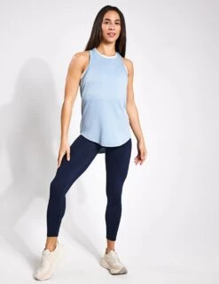 Varley Dacey Longline Tank - Ashley Blue -Elevate Fitwear Sales Store Varley dacey longline tank VAR01778 BLU 0014