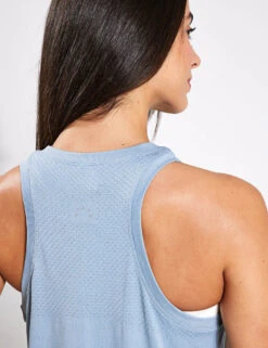 Varley Dacey Longline Tank - Ashley Blue -Elevate Fitwear Sales Store Varley dacey longline tank VAR01778 BLU 0023