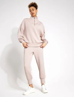 Varley Hawley Half-Zip Sweat - Mushroom 7 Varley Hawley Half-Zip Sweat - Mushroom -Elevate Fitwear Sales Store Varley hawley half zip sweat VAR01461 MUSHR mushroom 0015