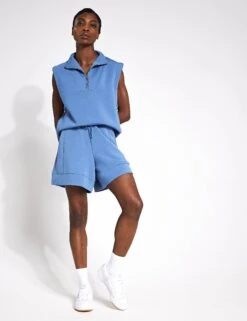 Varley Magnolia Half-Zip Tank - Coronet Blue -Elevate Fitwear Sales Store Varley magnolia half zip tank coronet blue VAR01756 BLUS 0018