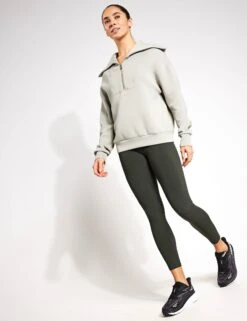 Varley Yates Half-Zip Sweat - Seagrass 7 Varley Yates Half-Zip Sweat - Seagrass -Elevate Fitwear Sales Store Varley yates half zip sweat VAR01657 SEA seagrass 0018