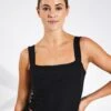 Vuori Elevation Square Neck Tank - Black Heather