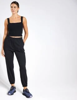 Vuori Elevation Square Neck Tank - Black Heather -Elevate Fitwear Sales Store Vuori Elevation Square Neck Tank VW1080 HBK Black Heather 0009