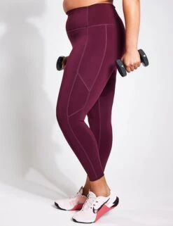 Kickstart Pocket 7/8 Legging - Fig -Elevate Fitwear Sales Store YMO 7 8 Pocket leggings FIG 0002