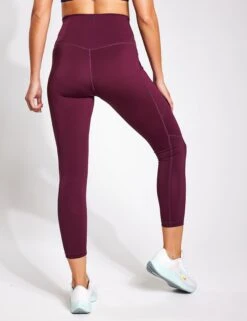 Kickstart Pocket 7/8 Legging - Fig -Elevate Fitwear Sales Store YMO 7 8 Pocket leggings FIG 0103