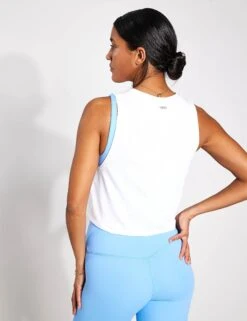 Crop It Tank - White -Elevate Fitwear Sales Store YMO Crop It Tank YMOOP09 WHITE 0029