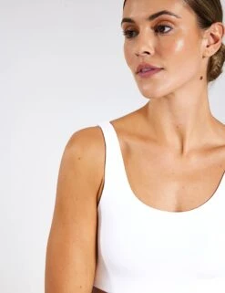 Fundamentals Bra - White -Elevate Fitwear Sales Store YMO Fundamentals Bra YMOBRA13 White 0022