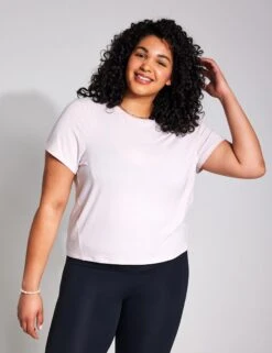 All In Tee - Soft Pink -Elevate Fitwear Sales Store YMO Loose Studio Tee SOFT PINK 0058