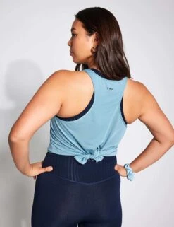 Motion Tie Tank - Jade 12 Motion Tie Tank - Jade -Elevate Fitwear Sales Store YMO Motion Tie Tank JADE 0018