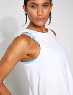 Motion Tie Tank - White -Elevate Fitwear Sales Store YMO Motion Tie Tank YMOTOP10 WHITE 0023