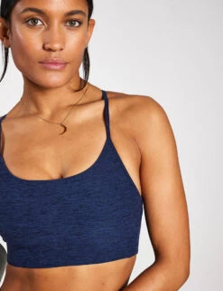 SoftLuxe Bra - Light Navy -Elevate Fitwear Sales Store YMO SoftLuxe Bra YMOBRA15 LIGHT NAVY 0034