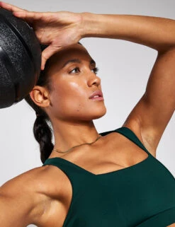 Spark Cross Strap Bra - Rainforest -Elevate Fitwear Sales Store YMO Spark Cross Strap Bra YMOBRA03 RAINFOREST 0054