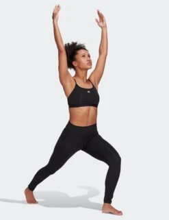 ADIDAS Aeroreact Training Light-Support Bra - Black -Elevate Fitwear Sales Store adidas aeroreact training light support bra black hb9884 6