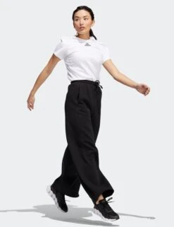 ADIDAS ALL SZN Fleece Wide Joggers - Black -Elevate Fitwear Sales Store adidas all szn fleece wide joggers black ht3302 3