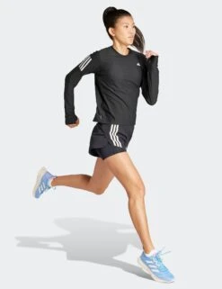 ADIDAS Own The Run Long Sleeve Tee - Black -Elevate Fitwear Sales Store adidas own the run long sleeve tee black in1568 6