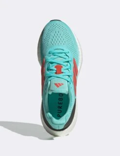 ADIDAS Pureboost 23 Shoes - Flash Aqua/Bright Red/Crystal White -Elevate Fitwear Sales Store adidas pureboost 23 shoes aqua red white if2389 2