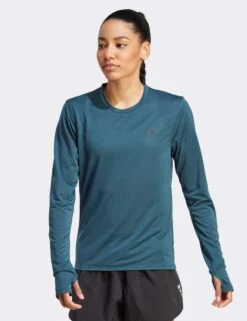 ADIDAS Run Icons Running Long-Sleeve Top - Arctic Night